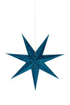 Velours blå julstjärna 75 cm 705487 | Velours blue Christmas star light | Velours blau Weihnachtsstern Beleuchtung 705487