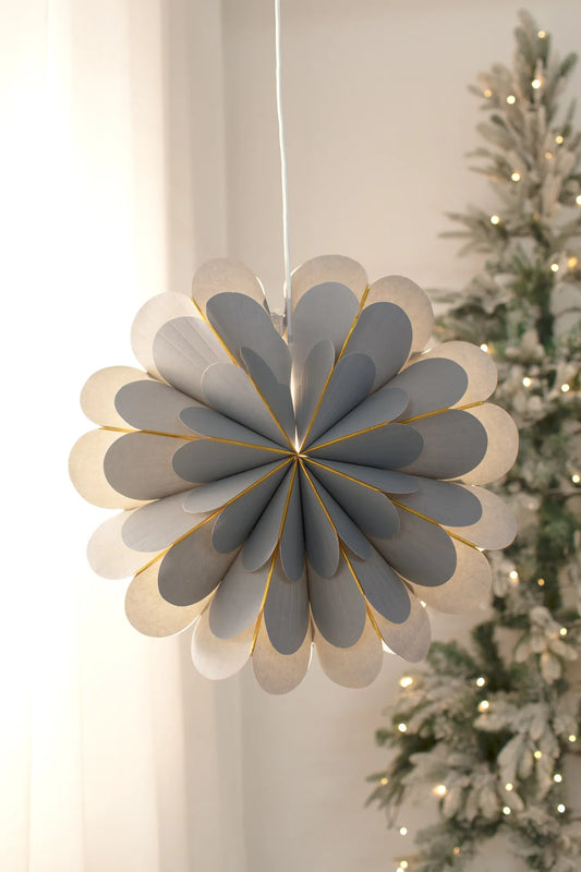 Marigold grå julstjärna 45 cm julbelysning stilren belysning | Marigold grey Christmas star light minimalist | Marigold grau