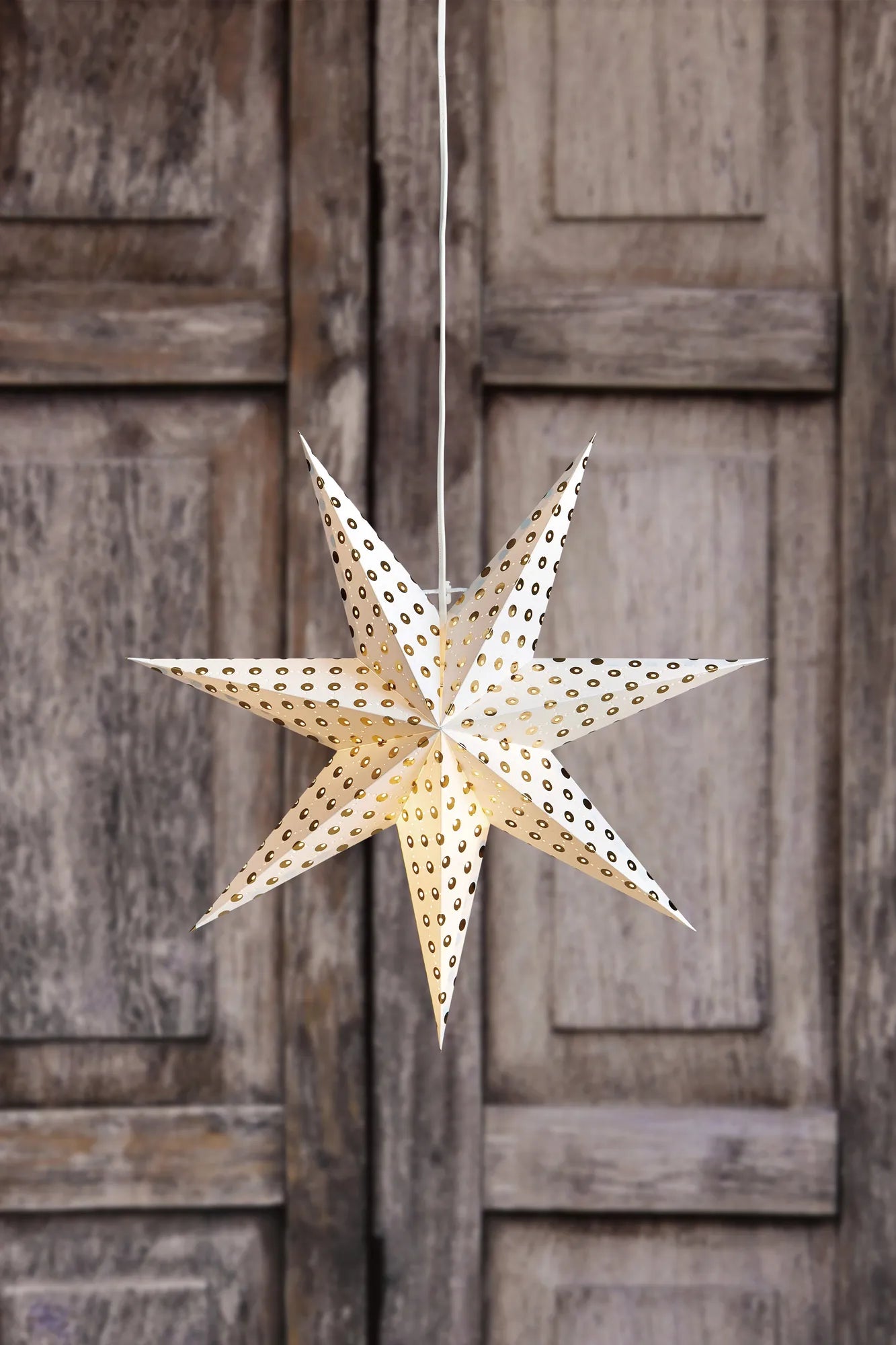 Irma vit julstjärna 45 cm julbelysning stilren belysning | Irma white Christmas star light minimalist lighting | Irma weiß