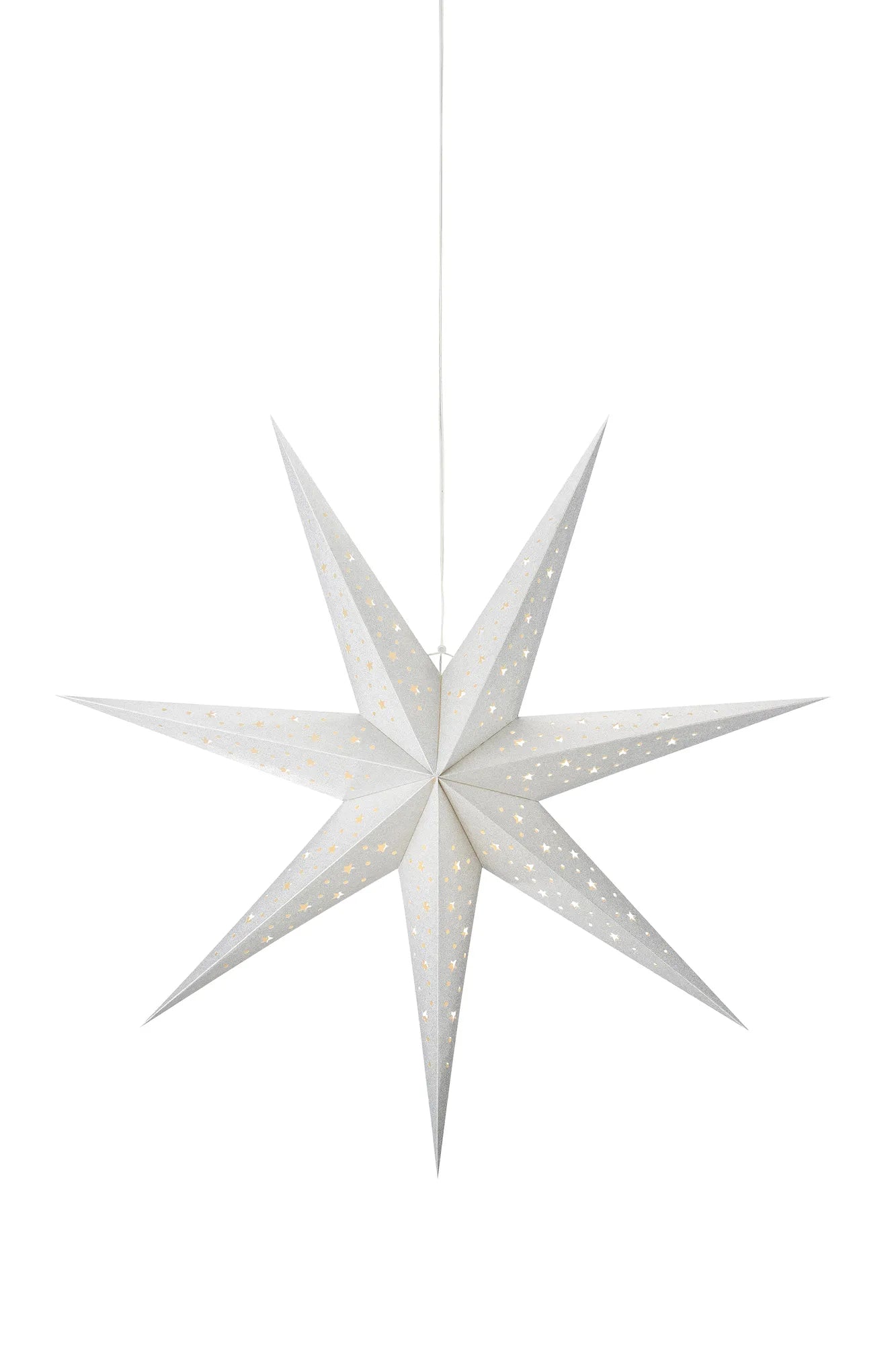 Blank silver julstjärna 75 cm 705613 | Blank silver Christmas star light | Blank Silber Weihnachtsstern Beleuchtung 705613