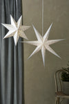 Blank silver julstjärna 75 cm julbelysning | Blank silver Christmas star light | Blank Silber Weihnachtsstern Beleuchtung