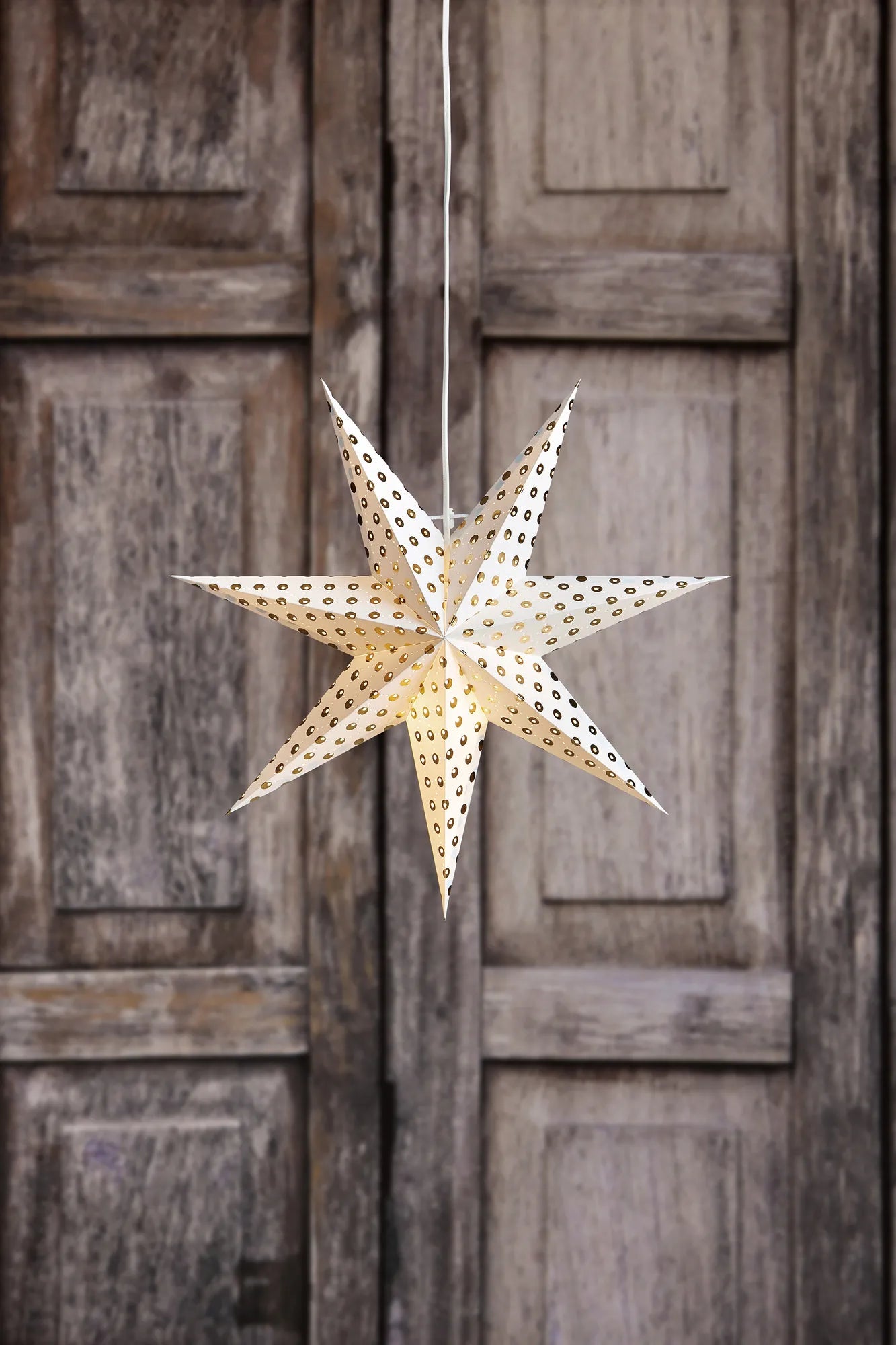 Irma vit julstjärna 75 cm julbelysning stilren belysning | Irma white Christmas star light minimalist lighting | Irma weiß