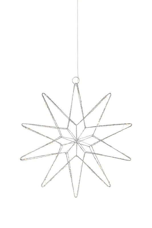 Gleam silver julstjärna 705750 | Gleam silver Christmas star light 705750 | Gleam Silber Weihnachtsstern Beleuchtung 705750