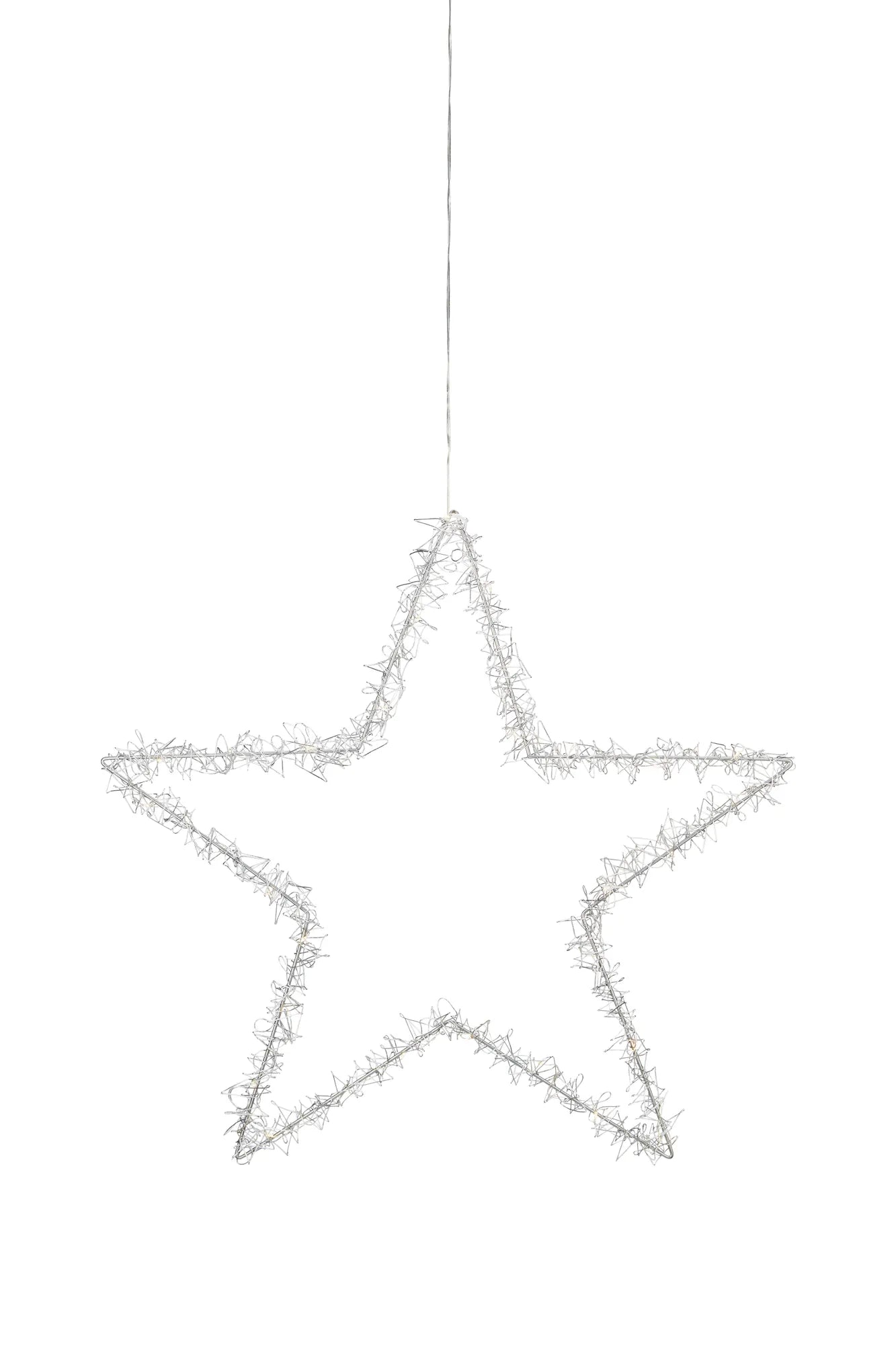 Tangle silver julstjärna 60 cm 705777 | Tangle silver Christmas star light | Tangle Silber Weihnachtsstern Beleuchtung 705777