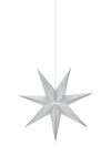 Glitter silver julstjärna 45 cm 705789 | Glitter silver Christmas star | Glitter Silber Weihnachtsstern Beleuchtung 705789