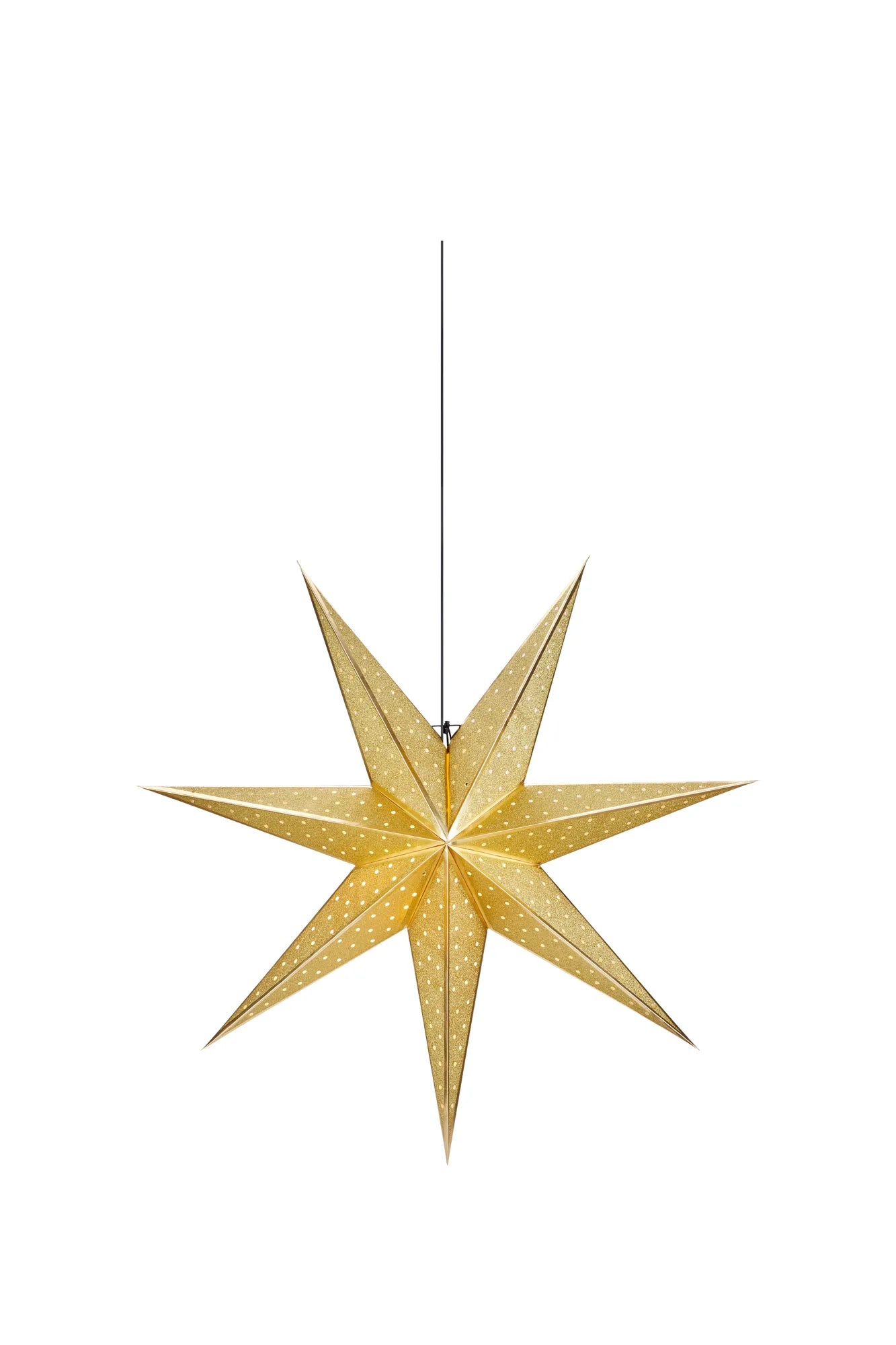 Glitter guld julstjärna 45 cm 705791 | Glitter gold Christmas star light | Glitter Gold Weihnachtsstern Beleuchtung 705791