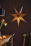 Glitter brons julstjärna 75 cm julbelysning | Glitter bronze Christmas star | Glitter Bronze Weihnachtsstern Beleuchtung