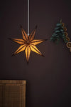 Glitter brons julstjärna 45 cm julbelysning | Glitter bronze Christmas star | Glitter Bronze Weihnachtsstern Beleuchtung