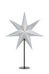 Glitter silver julstjärna 705794 | Glitter silver Christmas star light | Glitter Silber Weihnachtsstern Beleuchtung 705794