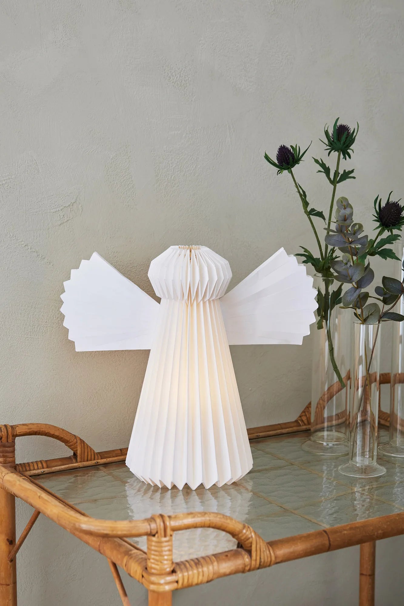 Angel vit bordslampa 30 cm belysning | Angel white table lamp | Angel weiß Tischlampe