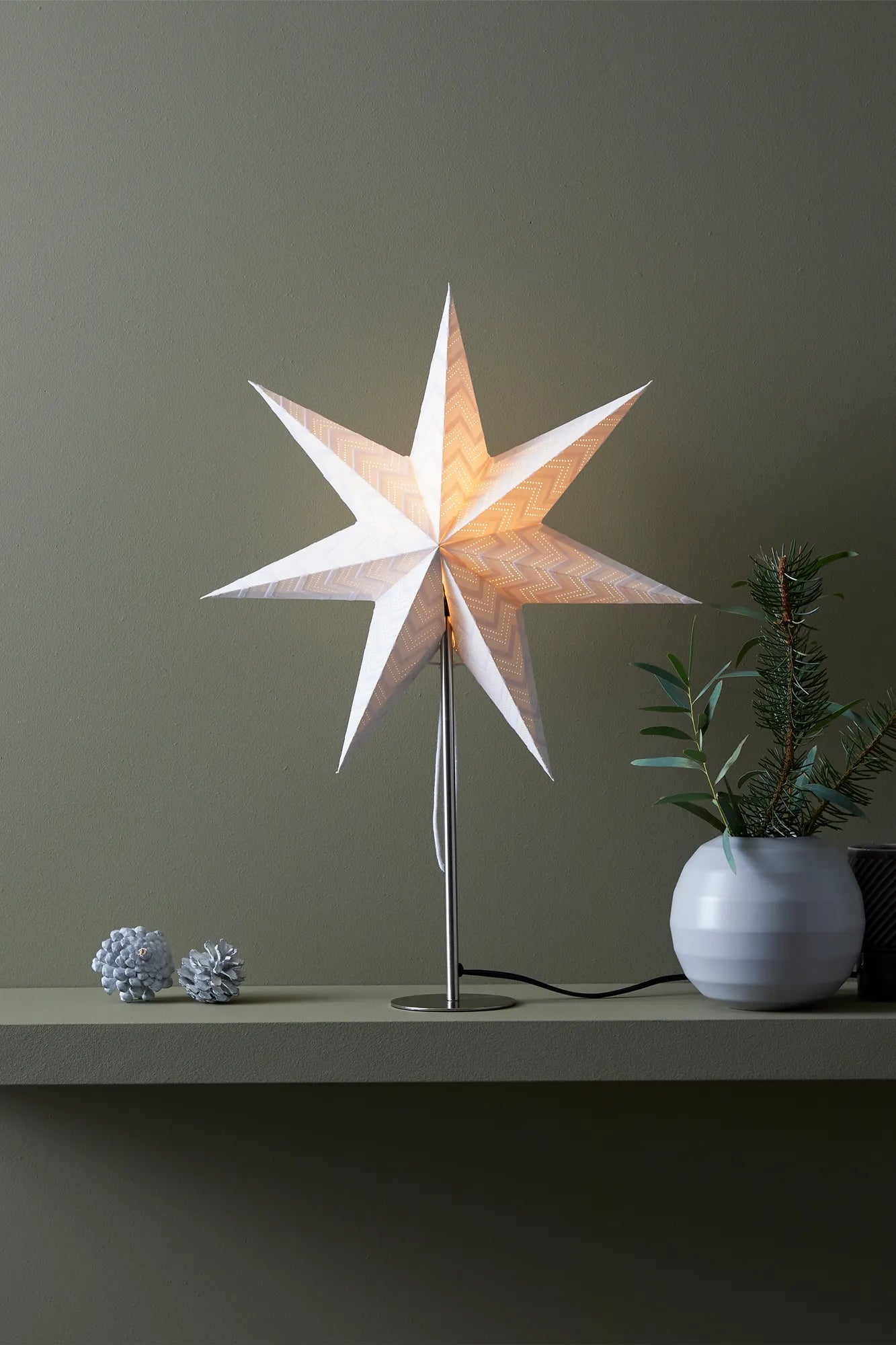 Admira vit julstjärna julbelysning | Admira white Christmas star light | Admira weiß Weihnachtsstern Beleuchtung