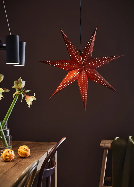 Embla brun julstjärna 75 cm julbelysning skandinavisk design | Embla brown Christmas star light Scandinavian design | Embla