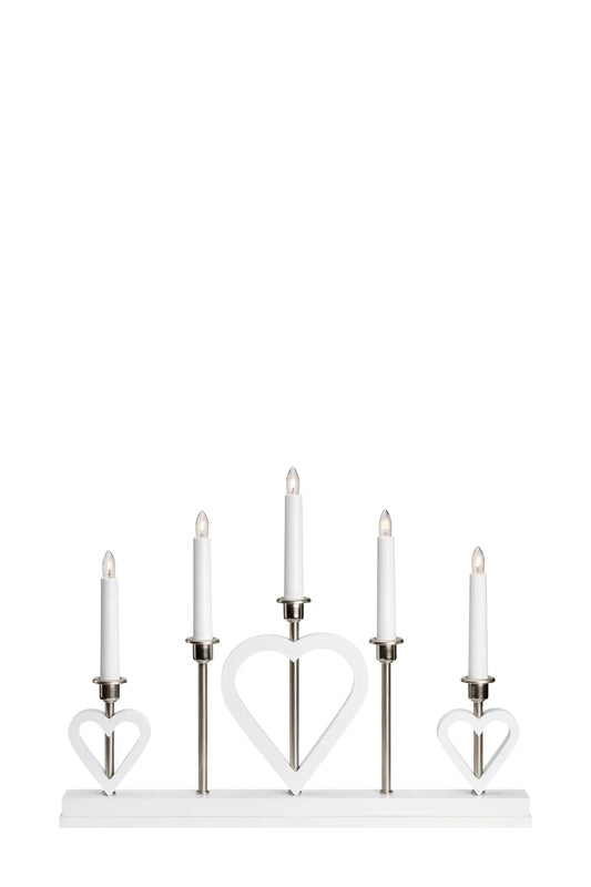 Melissa vit adventsljusstake 705830 | Melissa white advent candle holder 705830 | Melissa weiß Adventsleuchter 705830