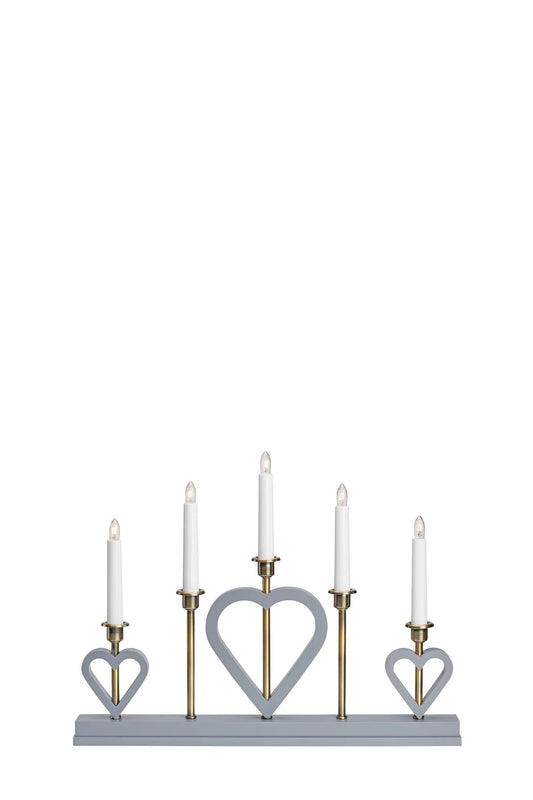 Melissa grå adventsljusstake 705831 | Melissa grey advent candle holder 705831 | Melissa grau Adventsleuchter 705831