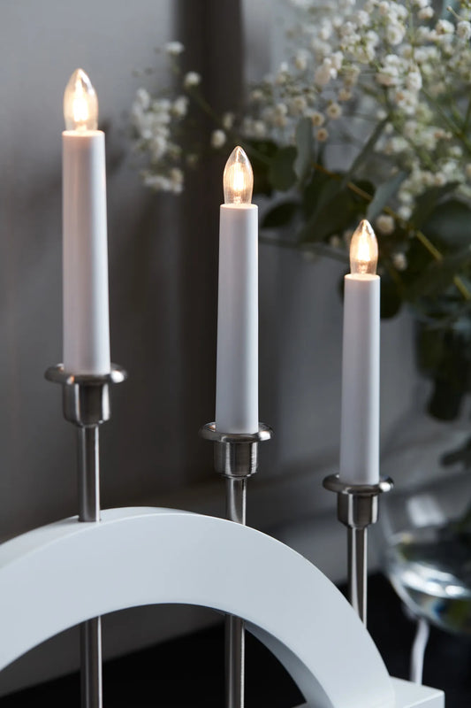 Bridge vit adventsljusstake julbelysning skandinavisk design | Bridge | Bridge weiß Adventsleuchter skandinavisches Design