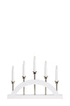 Bridge vit adventsljusstake 705832 | Bridge white advent candle holder 705832 | Bridge weiß Adventsleuchter 705832