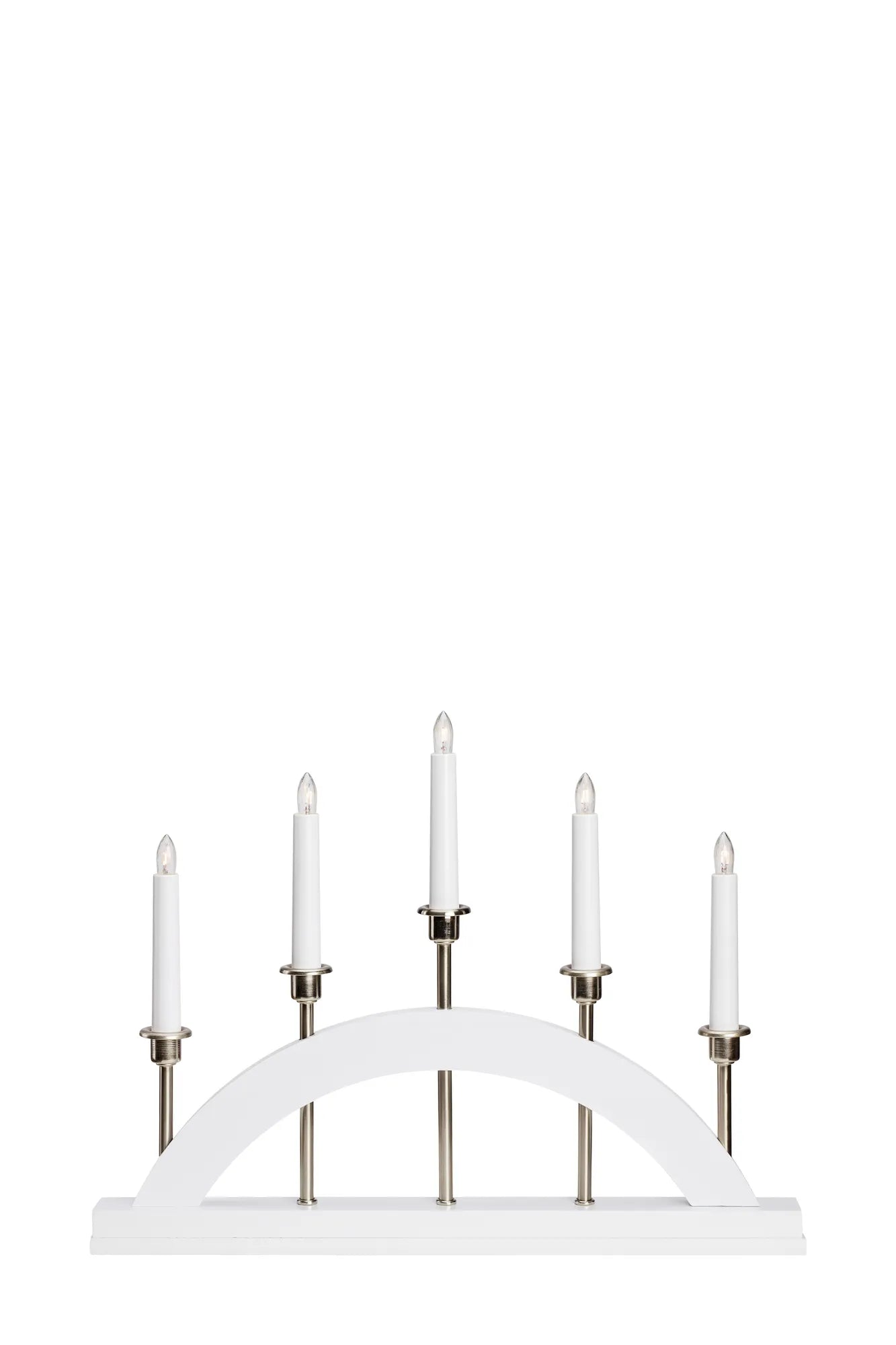 Bridge vit adventsljusstake 705832 | Bridge white advent candle holder 705832 | Bridge weiß Adventsleuchter 705832