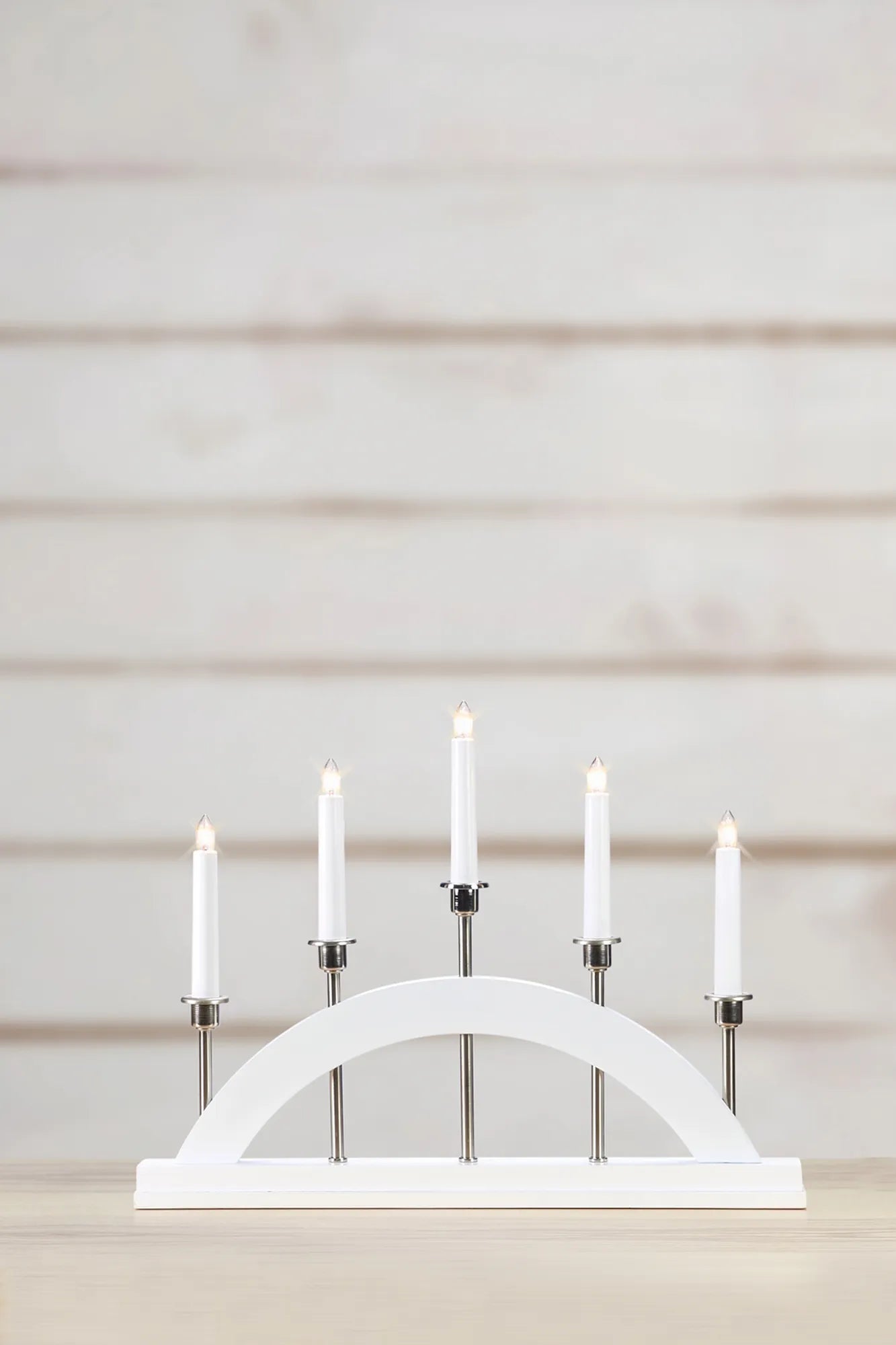 Bridge Adventsljusstake Vit