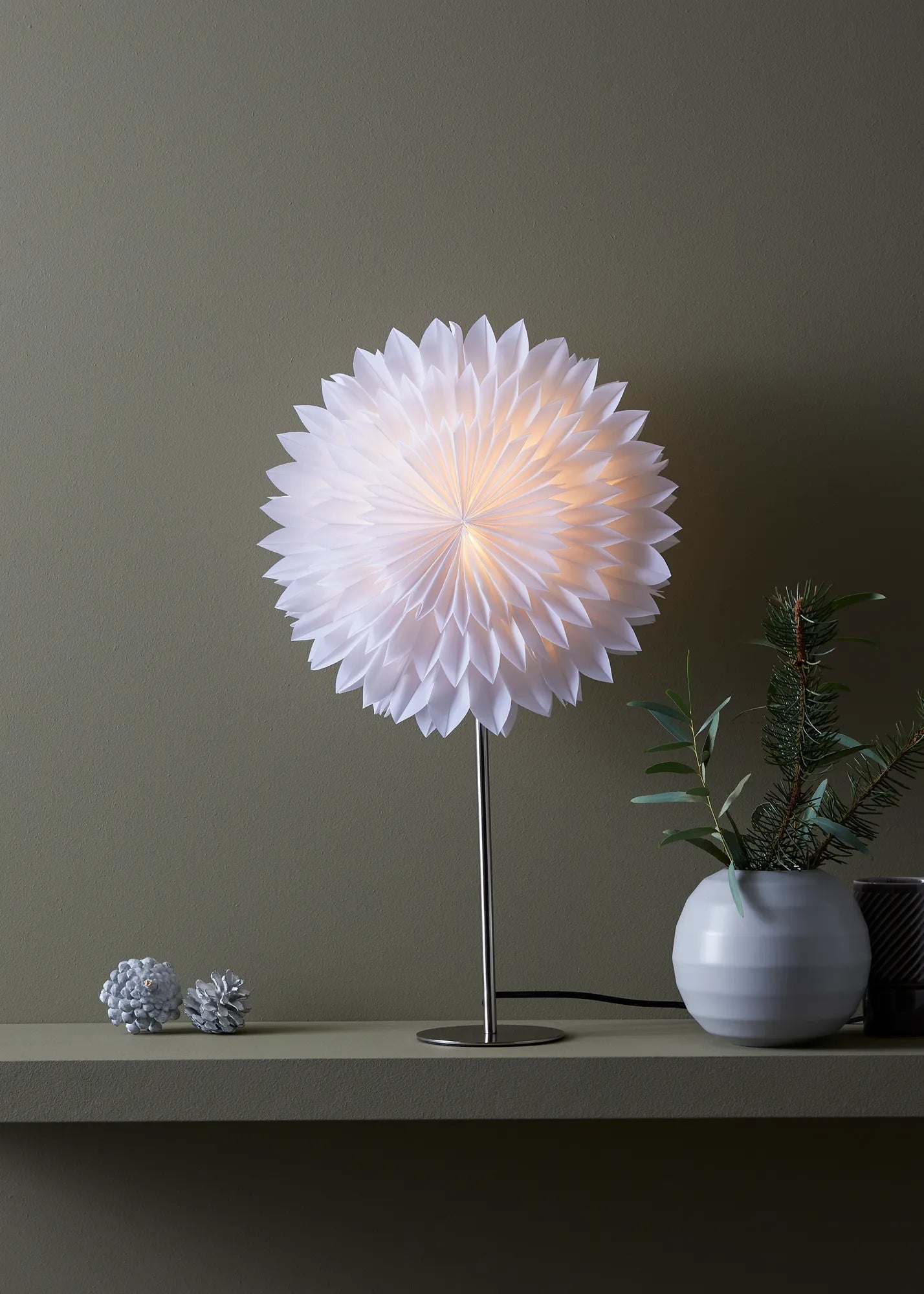 Solina vit julstjärna 35 cm julbelysning skandinavisk design | Solina white Christmas star light Scandinavian design | Solina