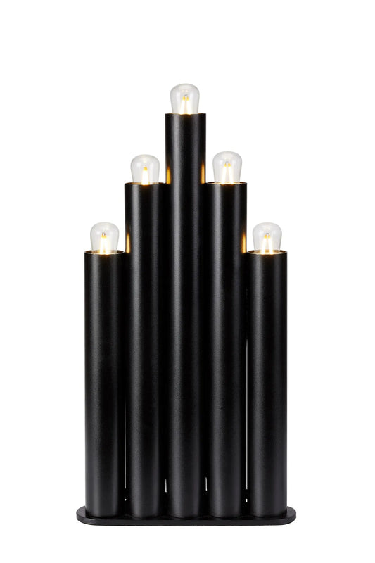 Organo svart adventsljusstake 705852 | Organo black advent candle holder 705852 | Organo schwarz Adventsleuchter 705852