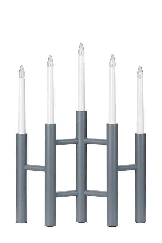Cassiopeia grå adventsljusstake 705857 | Cassiopeia grey advent candle holder 705857 | Cassiopeia grau Adventsleuchter 705857