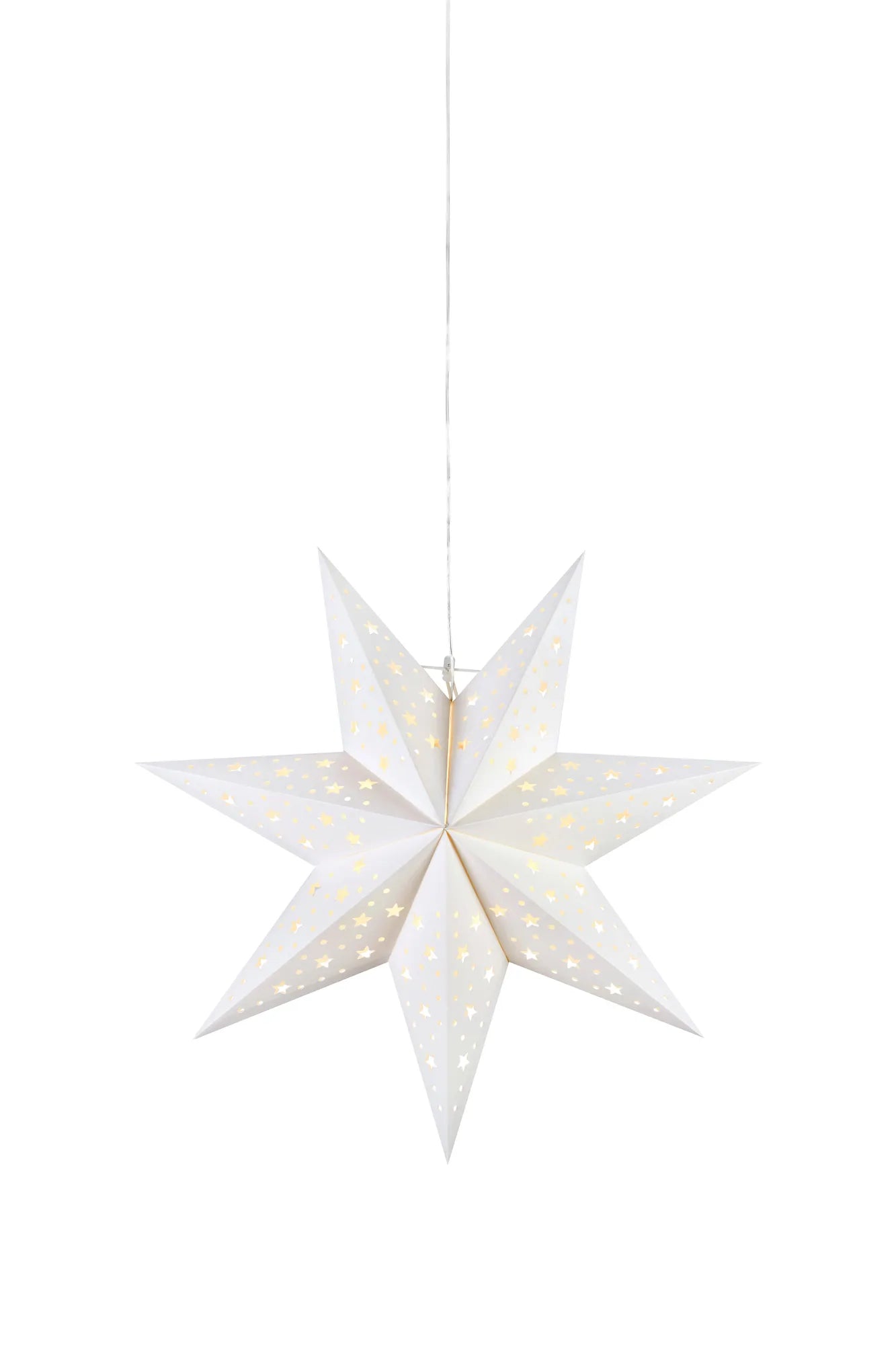 Blank vit julstjärna 45 cm 705897 | Blank white Christmas star light 705897 | Blank weiß Weihnachtsstern Beleuchtung 705897