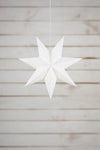 Blank vit julstjärna 45 cm julbelysning stilren belysning | Blank white Christmas star light minimalist lighting | Blank weiß