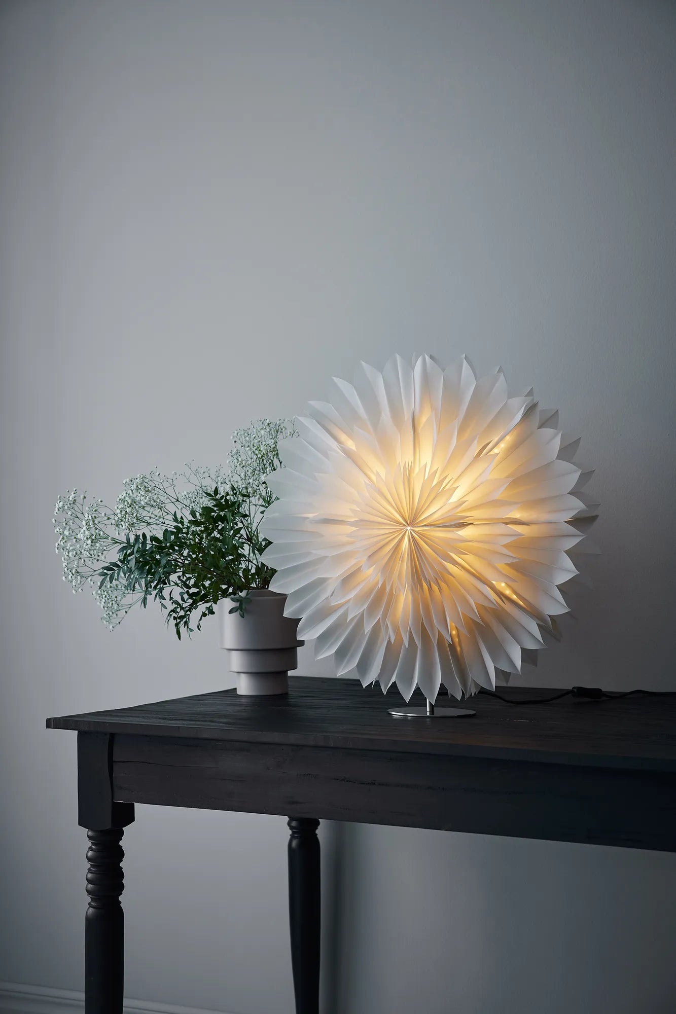 Solina grå julstjärna 60 cm julbelysning skandinavisk design | Solina grey Christmas star light Scandinavian design | Solina