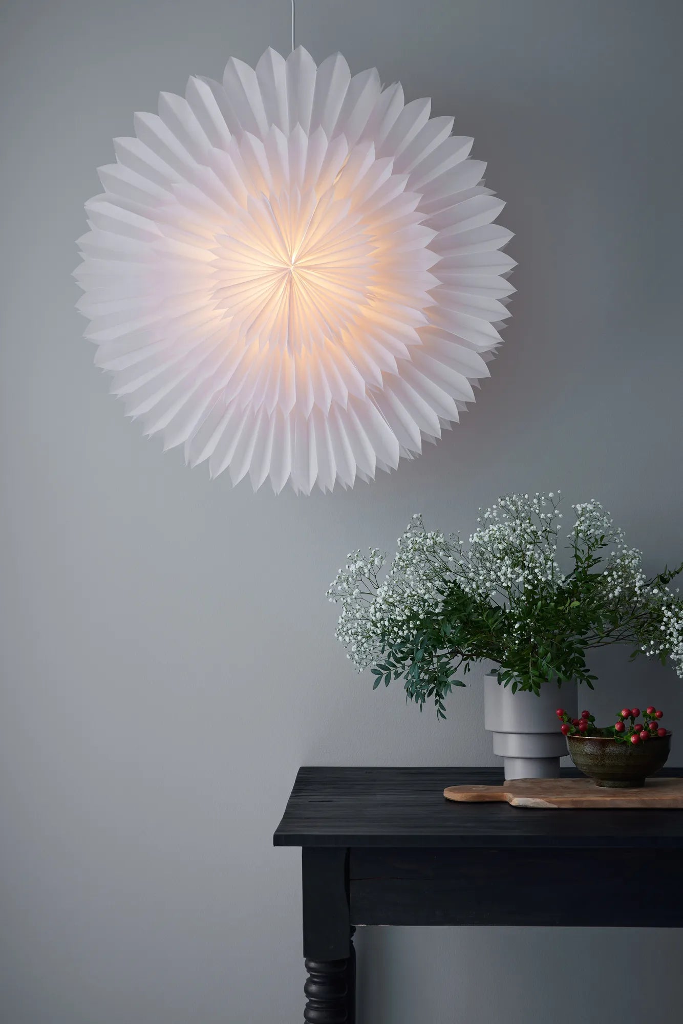 Solina vit julstjärna 75 cm julbelysning | Solina white Christmas star light | Solina weiß Weihnachtsstern Beleuchtung