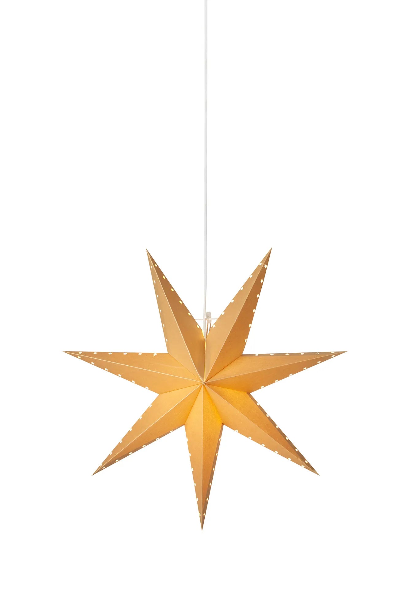 Lively guld julstjärna 45 cm 705932 | Lively gold Christmas star light | Lively Gold Weihnachtsstern Beleuchtung 705932