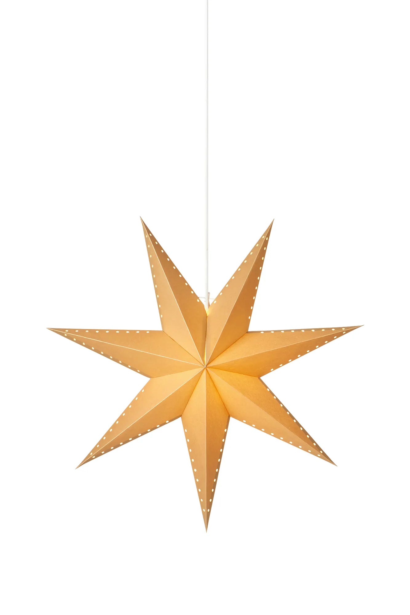 Lively guld julstjärna 60 cm 705933 | Lively gold Christmas star light | Lively Gold Weihnachtsstern Beleuchtung 705933