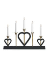 Melissa svart adventsljusstake 705938 | Melissa black advent candle holder 705938 | Melissa schwarz Adventsleuchter 705938