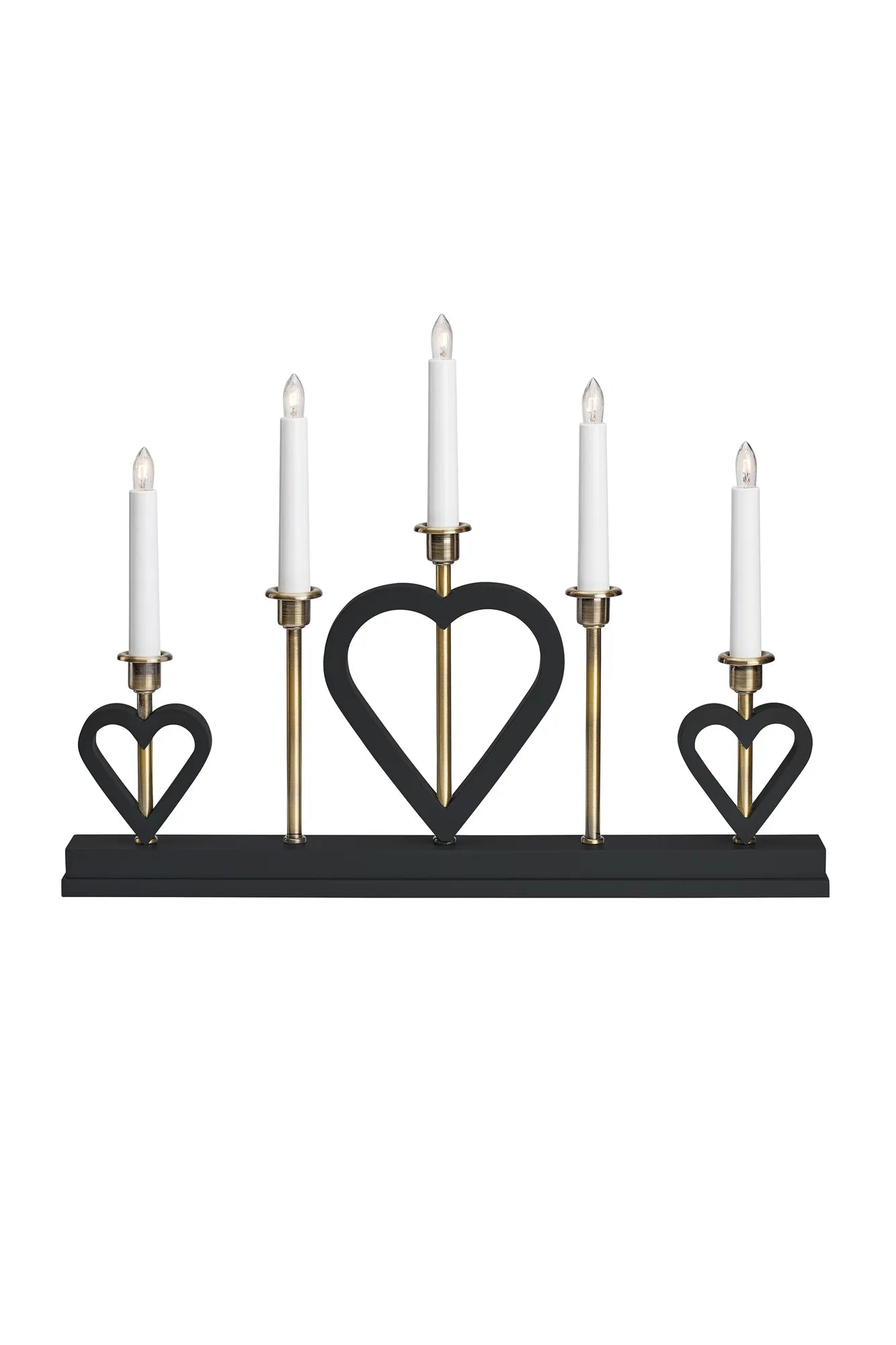 Melissa svart adventsljusstake 705938 | Melissa black advent candle holder 705938 | Melissa schwarz Adventsleuchter 705938