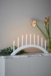 Avento vit adventsljusstake julbelysning stilren belysning | Avento | Avento weiß Adventsleuchter minimalistische Beleuchtung