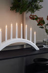 Avento vit adventsljusstake julbelysning skandinavisk design stilren belysning | Avento minimalist lighting | Avento weiß