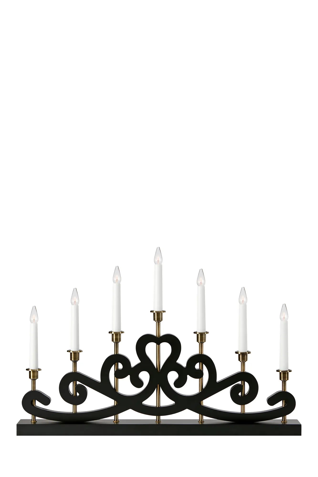 Nightfall svart adventsljusstake 705966 | Nightfall black advent candle holder | Nightfall schwarz Adventsleuchter 705966