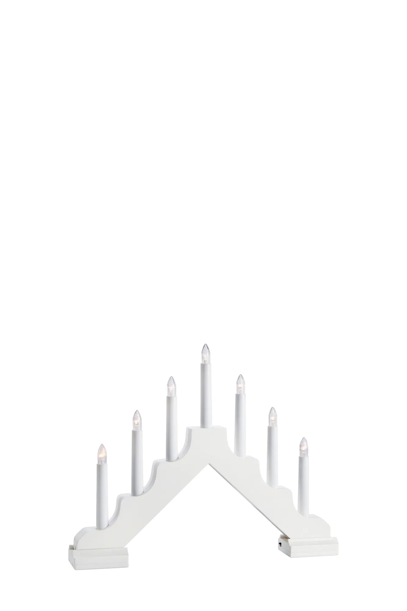 Evelin vit adventsljusstake 706051 | Evelin white advent candle holder 706051 | Evelin weiß Adventsleuchter 706051