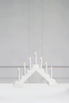 Evelin vit adventsljusstake julbelysning stilren belysning | Evelin | Evelin weiß Adventsleuchter minimalistische Beleuchtung