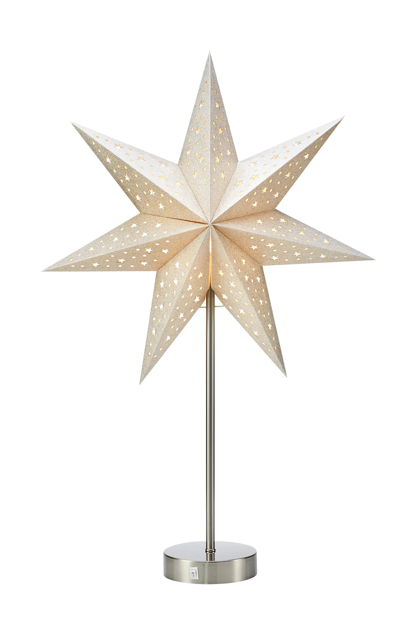 Mathilda guld julstjärna 706053 | Mathilda gold Christmas star light | Mathilda Gold Weihnachtsstern Beleuchtung 706053