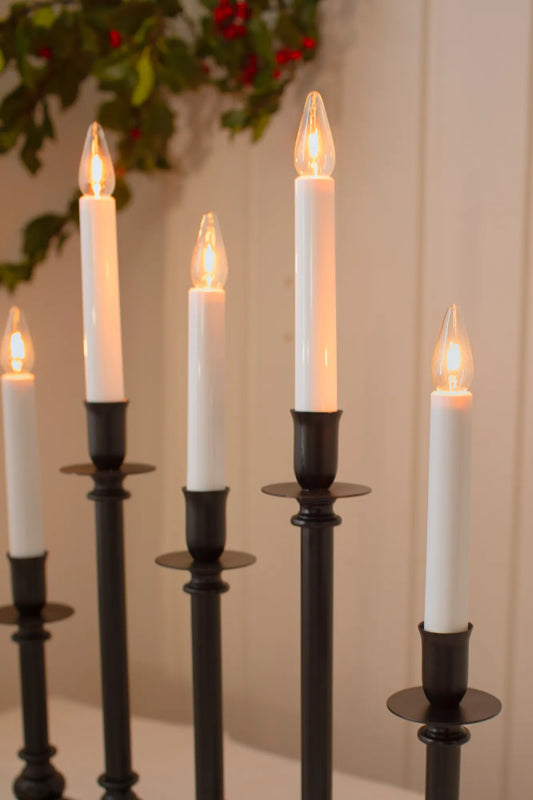 Fratello svart adventsljusstake julbelysning skandinavisk design | Fratello black advent candle holder | Fratello schwarz