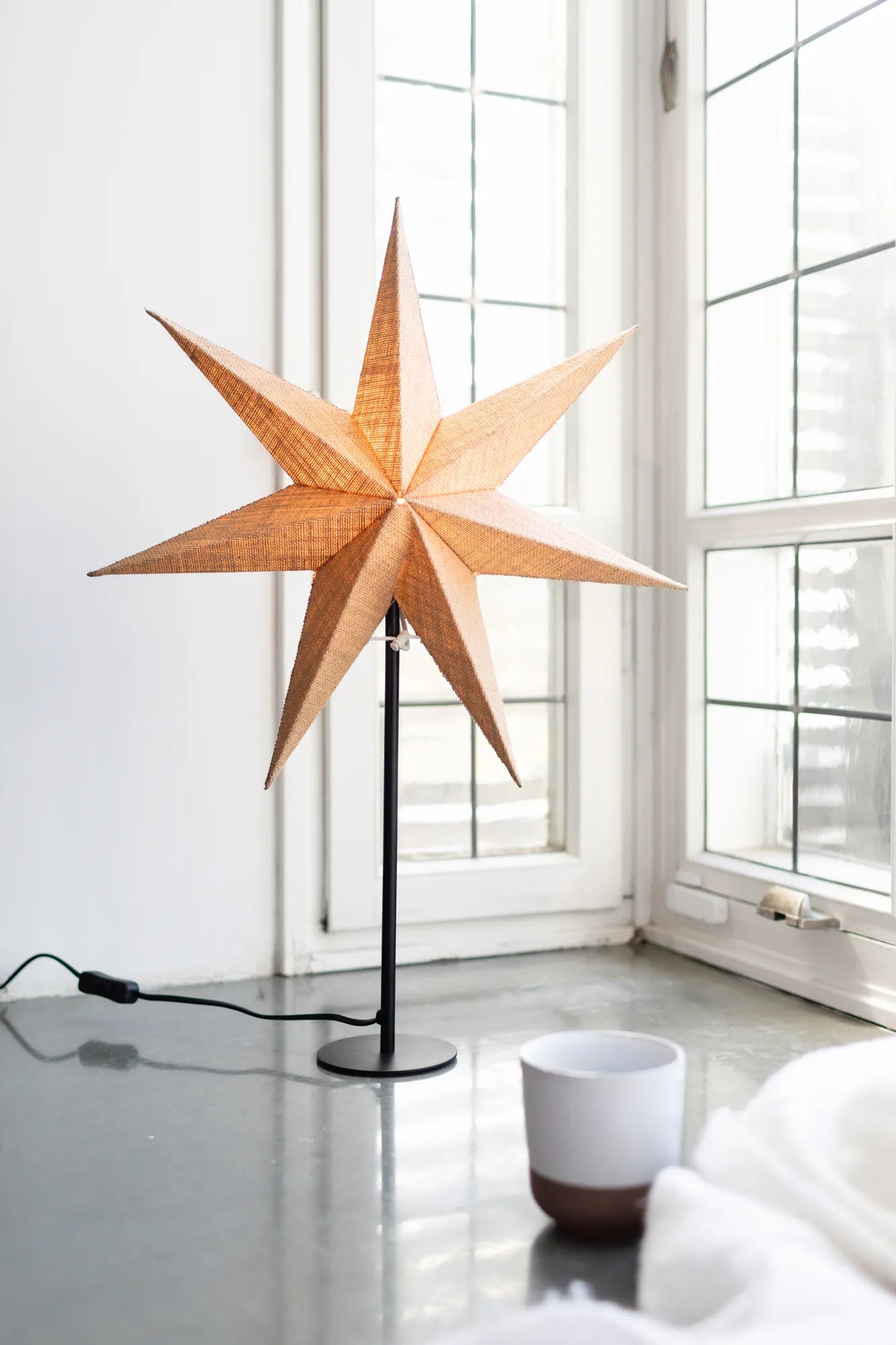 Tara beige julstjärna julbelysning | Tara beige Christmas star light | Tara beige Weihnachtsstern Beleuchtung