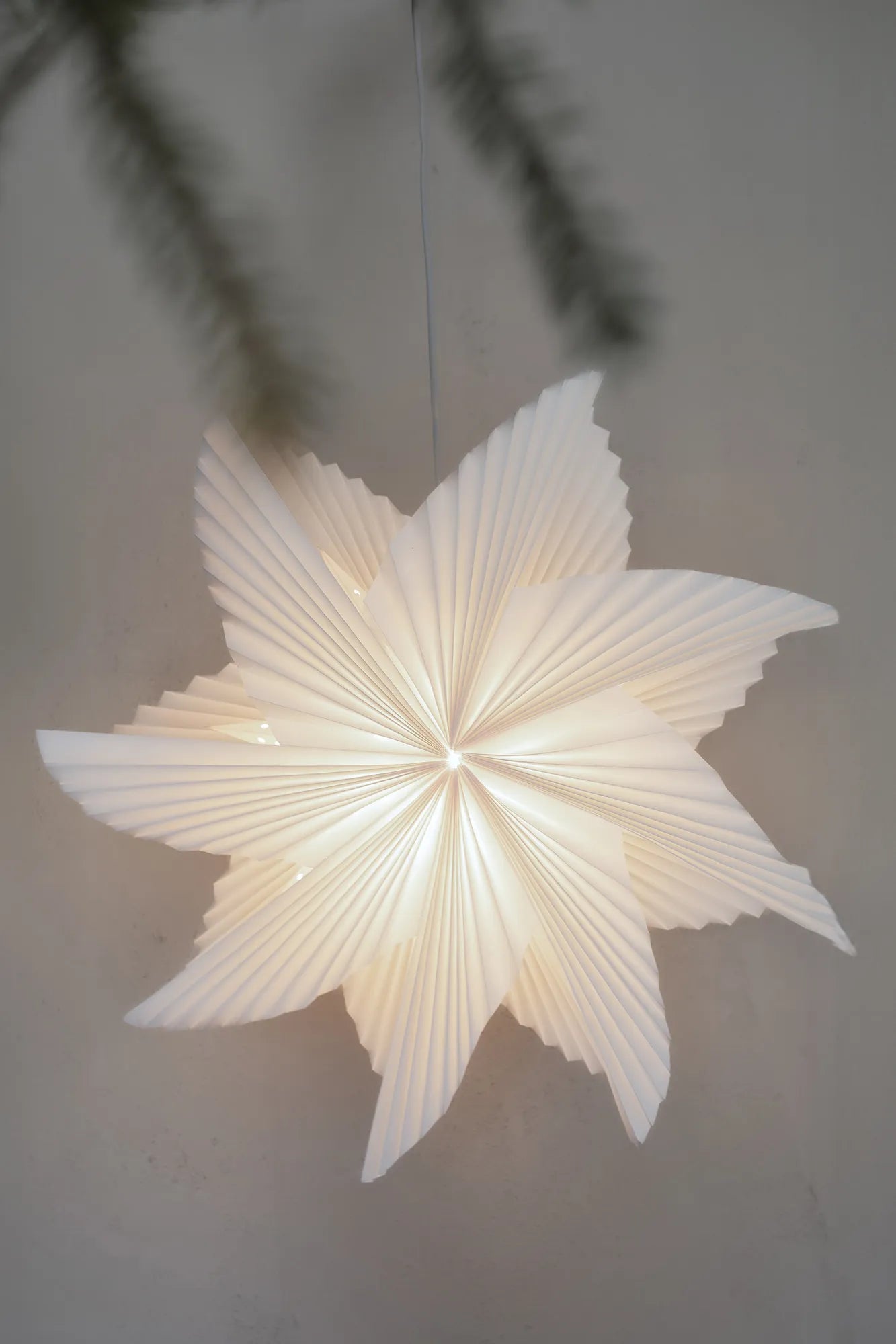 Noomi vit julstjärna 60 cm julbelysning | Noomi white Christmas star light | Noomi weiß Weihnachtsstern Beleuchtung