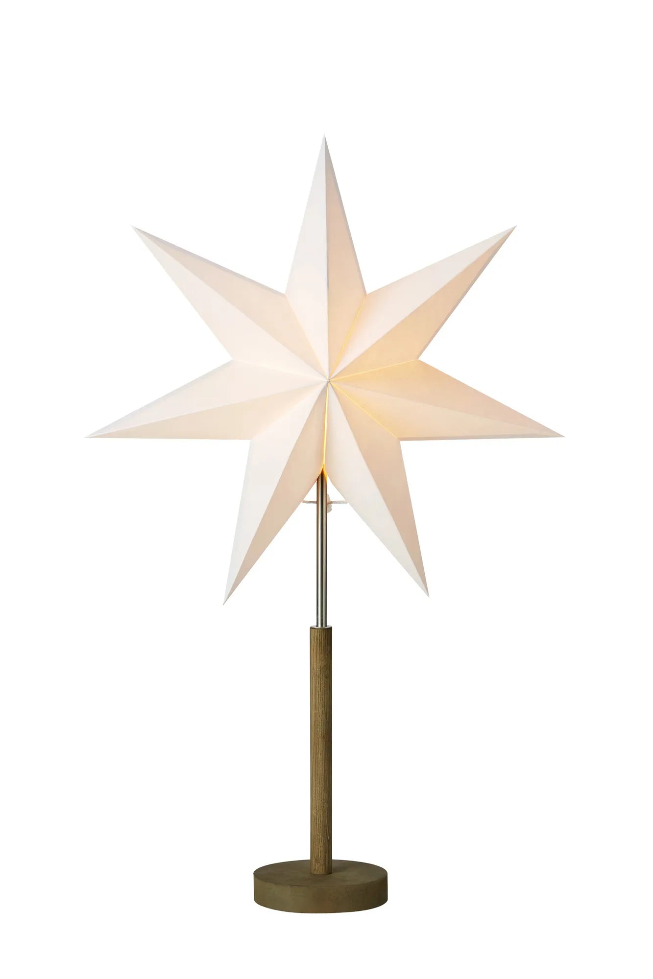 Speranza grå stående stjärna 706214 | Speranza grey standing | Speranza grau stehender Weihnachtsstern Beleuchtung 706214