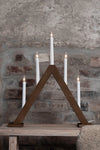 Ariele brun adventsljusstake 47 cm julbelysning | Ariele brown advent candle holder | Ariele braun Adventsleuchter