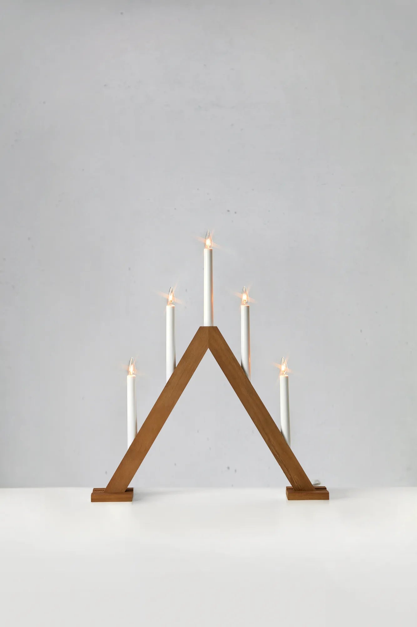 Ariele brun adventsljusstake 47 cm julbelysning stilren belysning | Ariele brown advent candle holder minimalist | Ariele