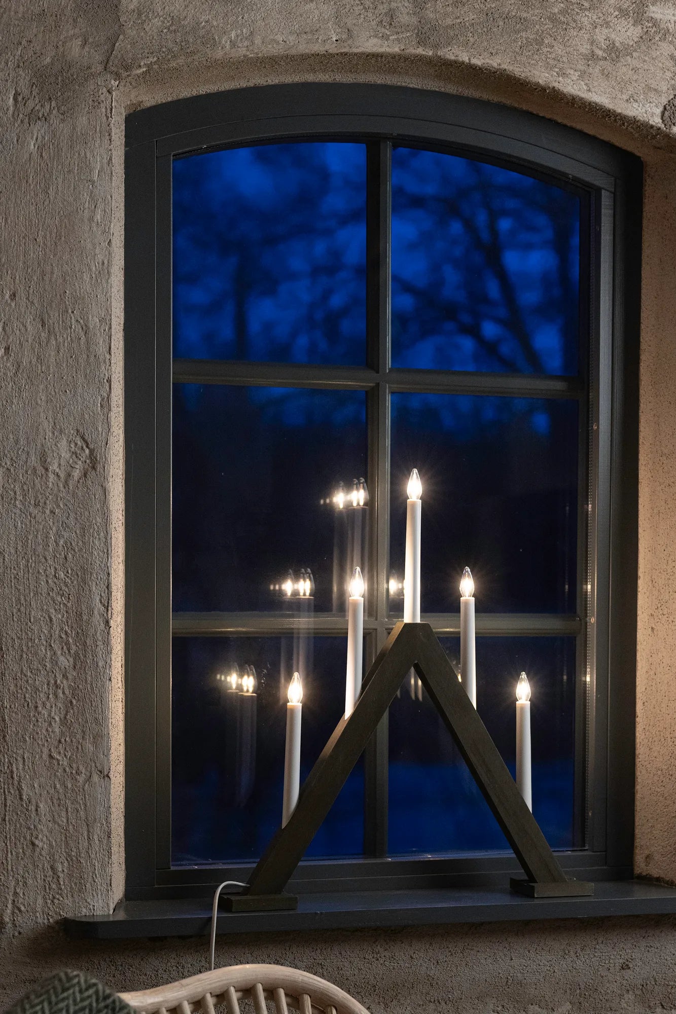 Ariele brun adventsljusstake 47 cm julbelysning skandinavisk design | Ariele brown advent | Ariele skandinavisches Design