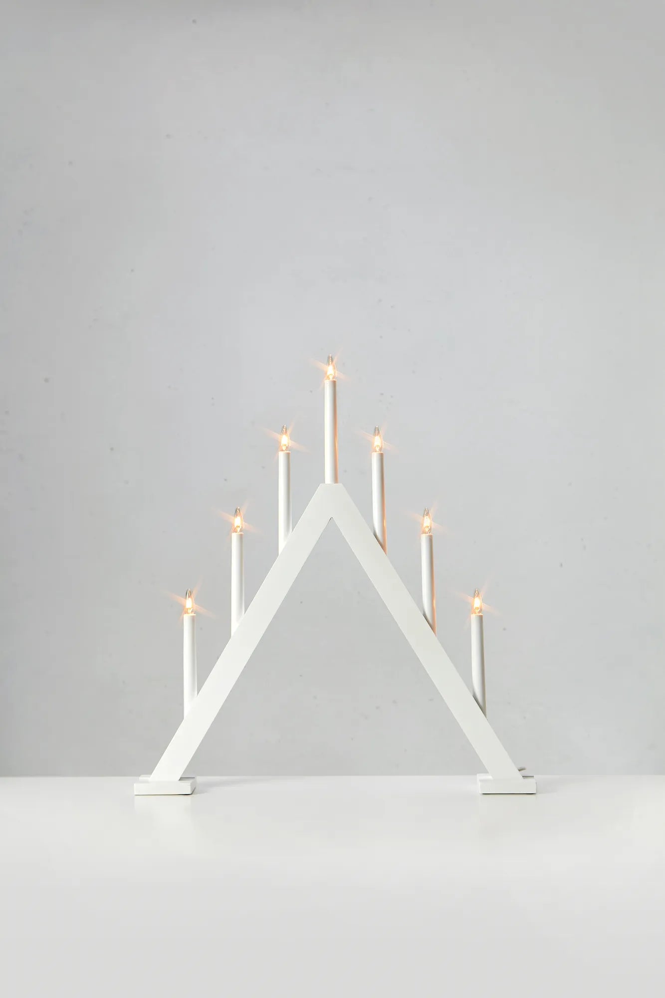 Ariele vit adventsljusstake 54 cm julbelysning stilren belysning | Ariele white advent candle holder minimalist | Ariele weiß