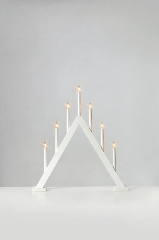 Ariele vit adventsljusstake 54 cm julbelysning stilren belysning | Ariele white advent candle holder minimalist | Ariele weiß