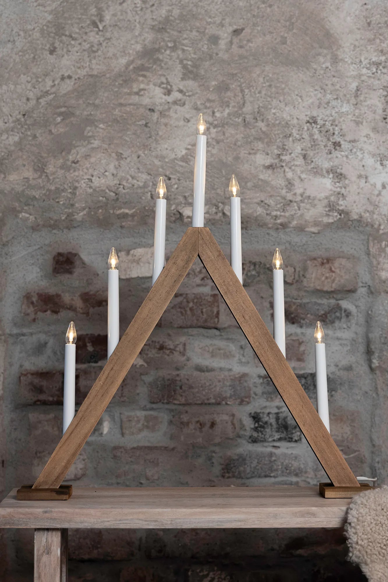 Ariele brun adventsljusstake 54 cm julbelysning | Ariele brown advent candle holder | Ariele braun Adventsleuchter
