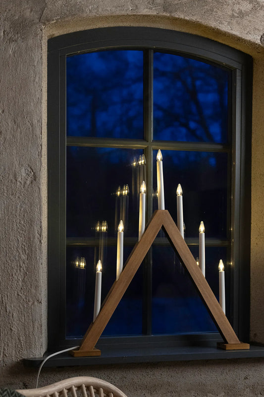 Ariele brun adventsljusstake 54 cm julbelysning skandinavisk design | Ariele brown advent candle holder Scandinavian | Ariele